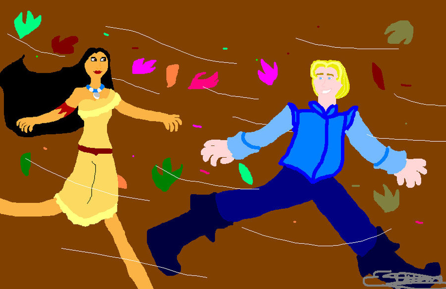 900x583 Pocahontas John Smith 3 Paint By Xprincestherr - John Smith Painting