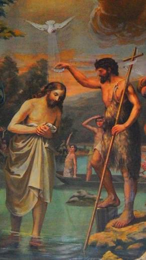 291x517 St. John The Baptist, Christian Quarter - John The Baptist And Jesus Painting