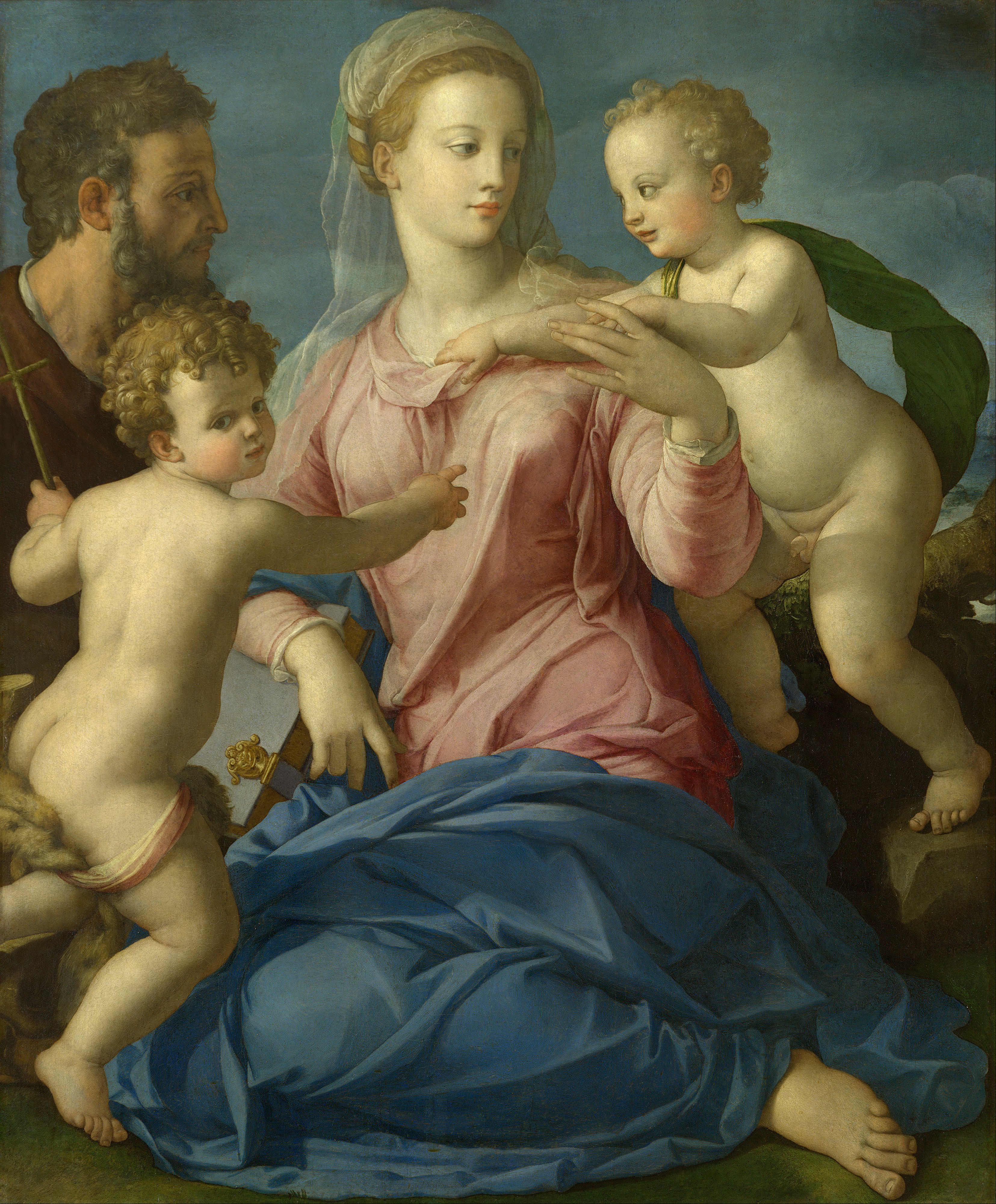 3310x4001 Fileagnolo Bronzino - John The Baptist And Jesus Painting