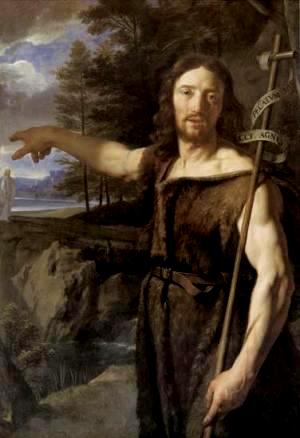 300x438 Jesus Is Baptised - John The Baptist And Jesus Painting