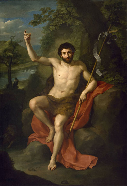 500x731 Raphael, Saint John Preaching Colourlex - John The Baptist Painting