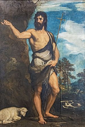 300x445 Saint John The Baptist (Titian) - John The Baptist Painting