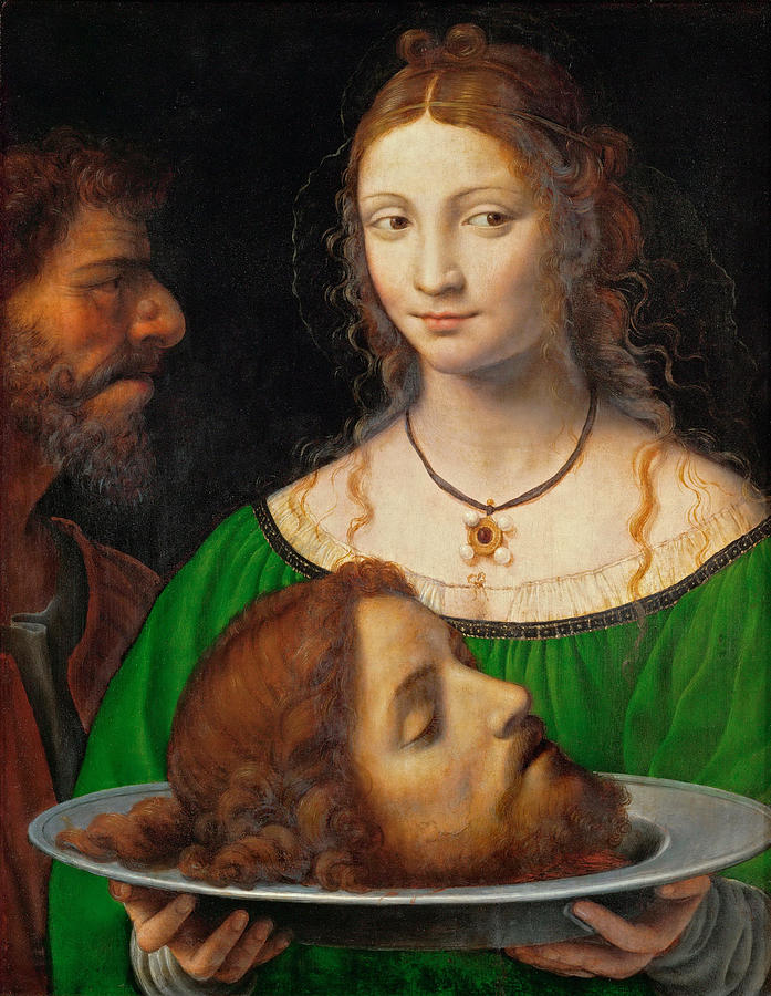 697x900 Salome With The Head Of Saint John The Baptist Painting By - John The Baptist Painting