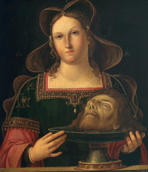 516x600 Salome With The Head Of St John The Baptist Painting Antonio Da - John The Baptist Painting