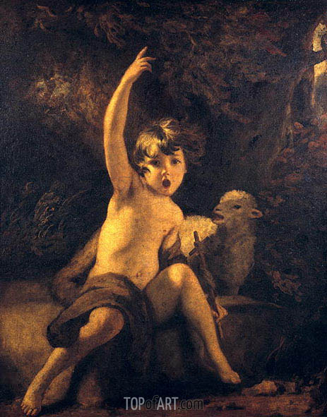 463x591 St John The Baptist In The Wilderness Reynolds Painting - John The Baptist Painting