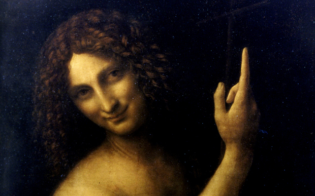 620x387 Da Vinci Expert Says - John The Baptist Painting
