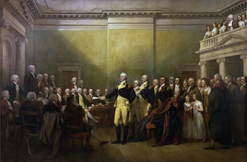 350x229 John Trumbull's Painting - John Trumbull Declaration Of Independence Painting