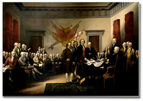 500x353 John Trumbull, Declaration Of Independence Painting, 2 X 3 Photo - John Trumbull Declaration Of Independence Painting