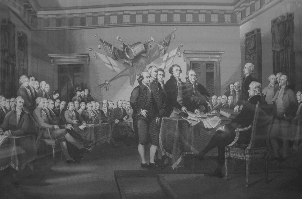 1000x659 Signing Of The Declaration Ofdependence A Masterpiece - John Trumbull Declaration Of Independence Painting