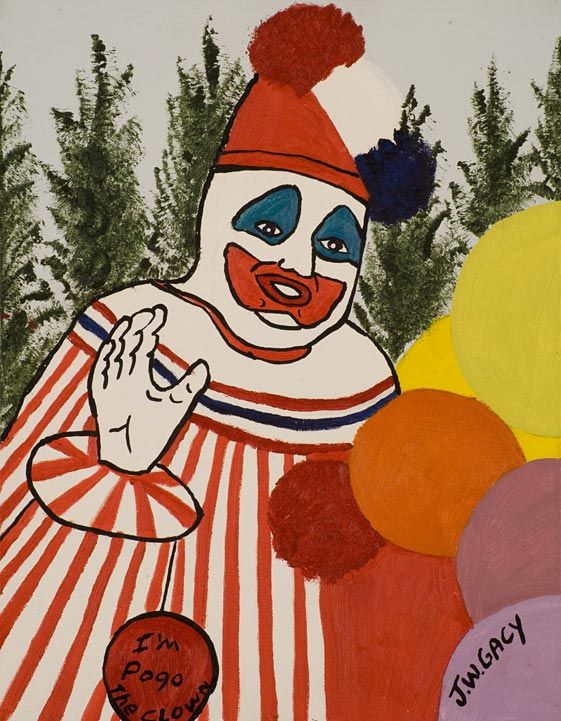 561x721 Goodbye Pogo's A Famous John Wayne Gacy Painting, Created - John Wayne Gacy Painting