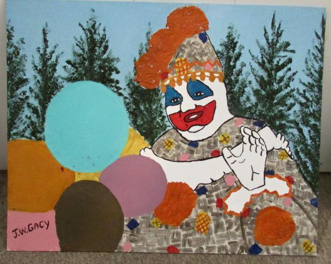 673x538 John Wayne Gacy - John Wayne Gacy Painting Buy
