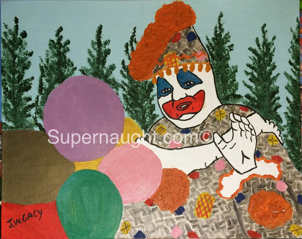 1024x810 John Wayne Gacy Patches The Clown Oil Painting Supernaught - John Wayne Gacy Painting Buy