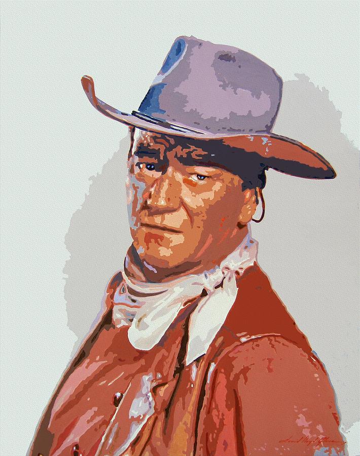 710x900 John Wayne - John Wayne Painting
