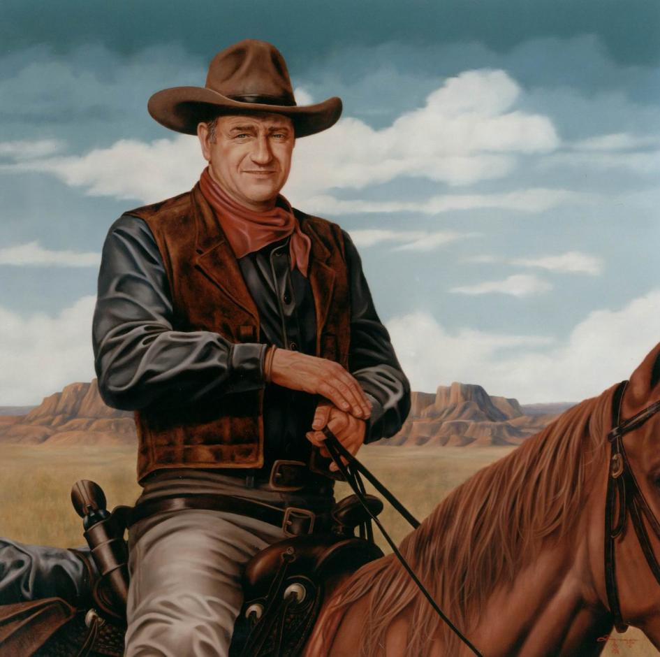 John Wayne Painting at PaintingValley.com | Explore collection of John ...