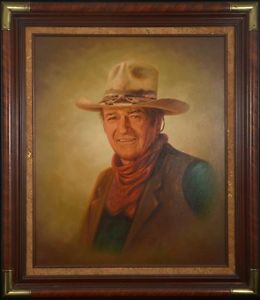260x300 John Wayne Oil Painting By Portrait Painter Lee Young Ebay - John Wayne Painting