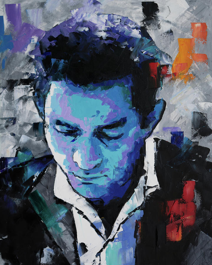 720x900 Johnny Cash Painting By Richard Day - Johnny Cash Painting