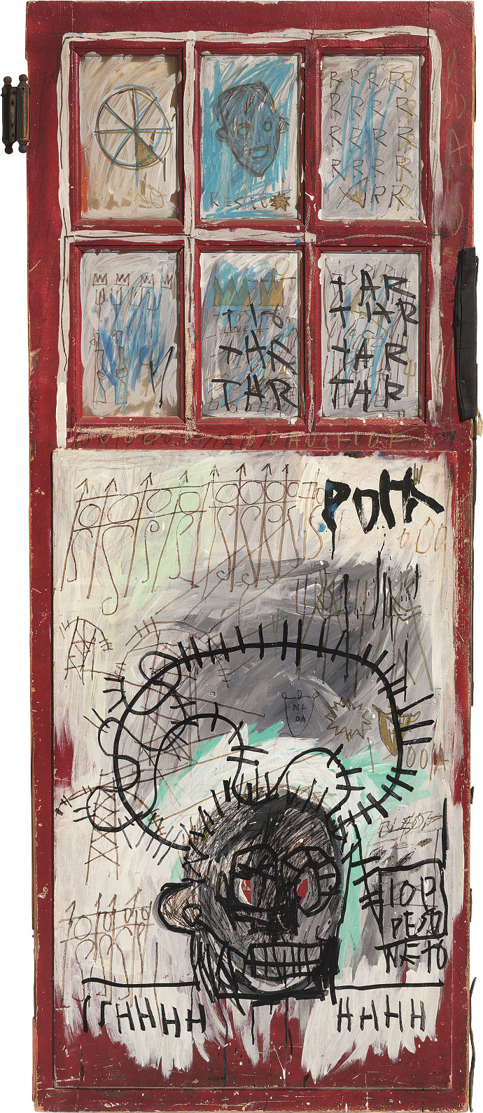 690x1588 Basquiat Works From The Collection Of Johnny Depp Christie'S - Johnny Depp Elephant Painting