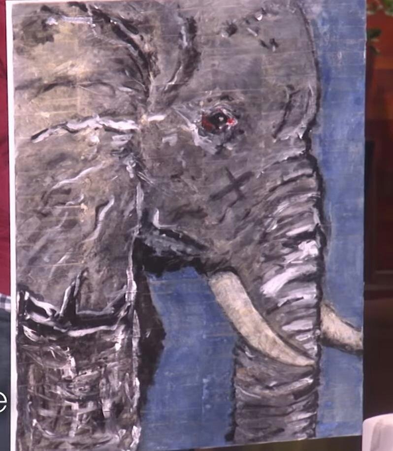 Johnny Depp Elephant Painting at PaintingValley.com | Explore