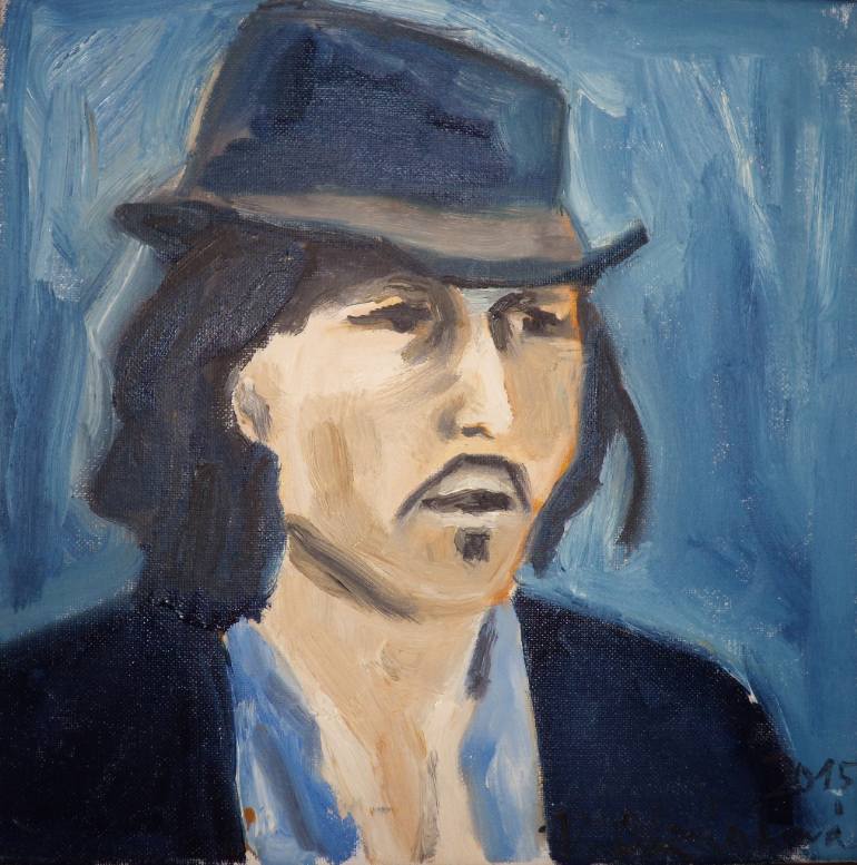 770x777 Saatchi Art Johnny Depp Painting By Vera Orzaghova - Johnny Depp Painting