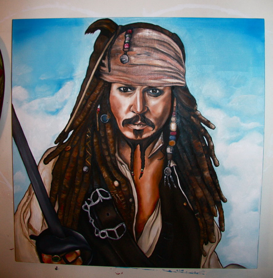 Johnny Depp Painting at PaintingValley.com | Explore collection of ...