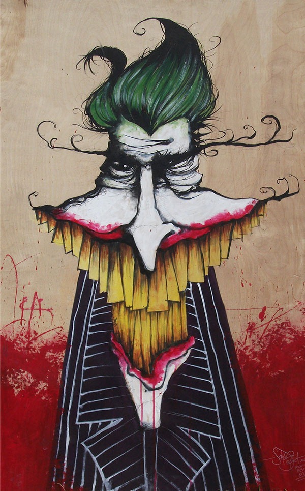 Joker Acrylic Painting