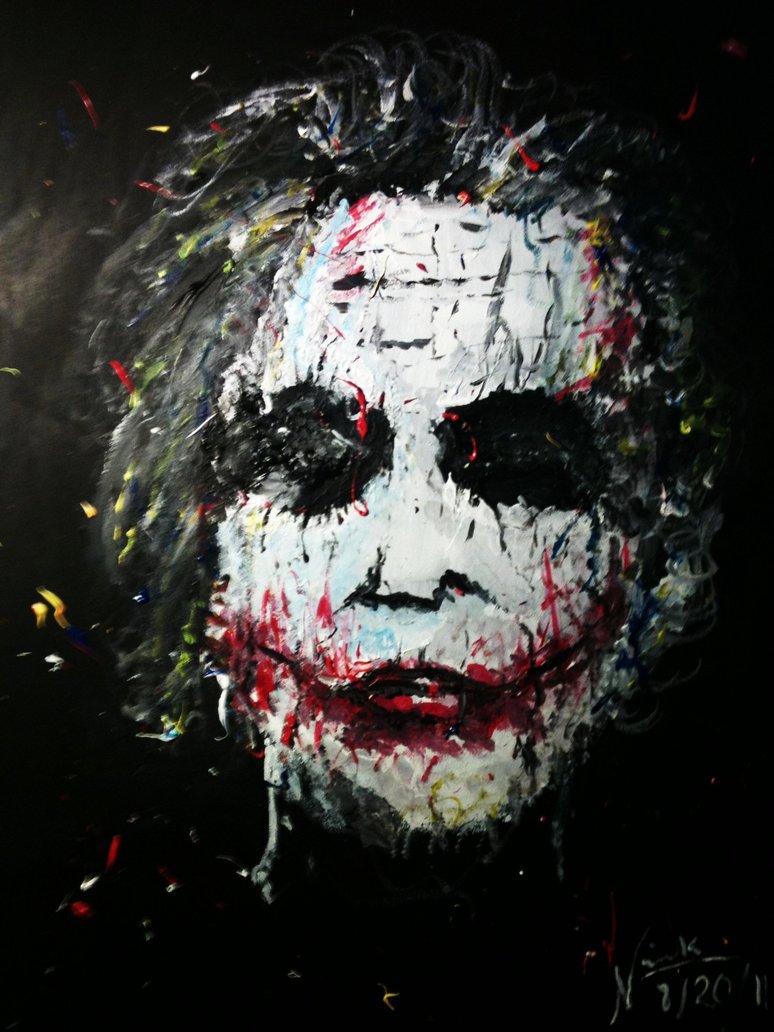 774x1032 Acrylic Painting Of Joker. By Inkway - Joker Acrylic Painting