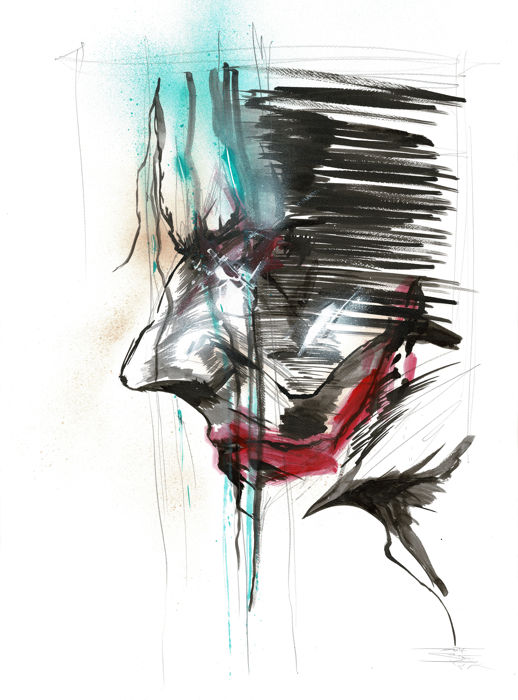 518x700 Original Acrylic Painting - Joker Acrylic Painting