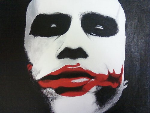 500x375 The Joker Acrylic Painting This Is My First Acrylic - Joker Acrylic Painting