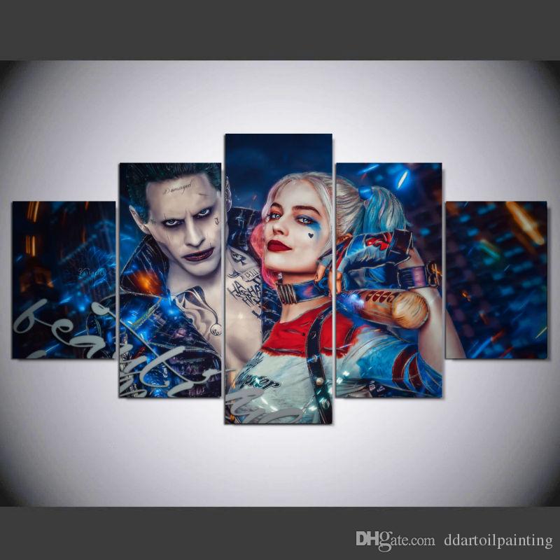 800x800 Online Cheap 60x32 Suicide Squad The Joker And Harley Quinn Jared - Joker And Harley Quinn Painting