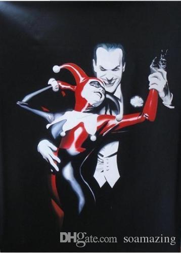 358x500 2018 Joker Amp Harley Quinn,100%handpainted Fantasy Anime Art Oil - Joker And Harley Quinn Painting