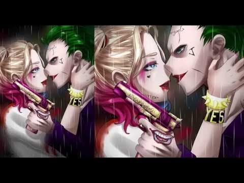 480x360 Suicide Squad - Joker And Harley Quinn Painting