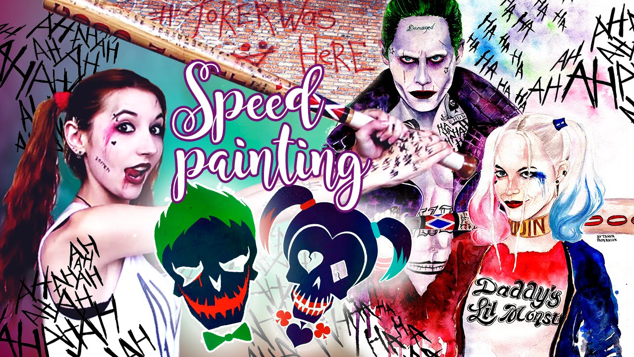 1280x720 Speed Painting] Joker Amp Harley Quinn Suicide Squad - Joker And Harley Quinn Painting