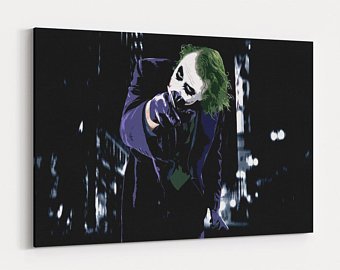 340x270 The Joker Canvas Etsy - Joker Canvas Painting