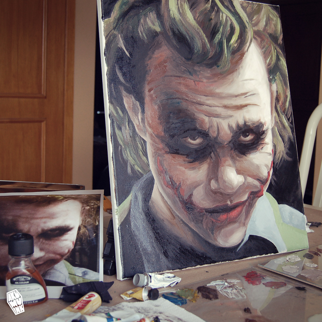 1049x1050 Joker Oil Painting V (Pt.5) - Joker Oil Painting