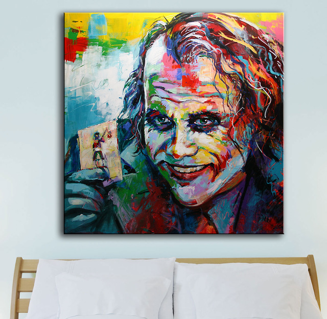 640x624 Large Size Print Oil Painting Wall Painting The Joker Pop Art Home - Joker Oil Painting