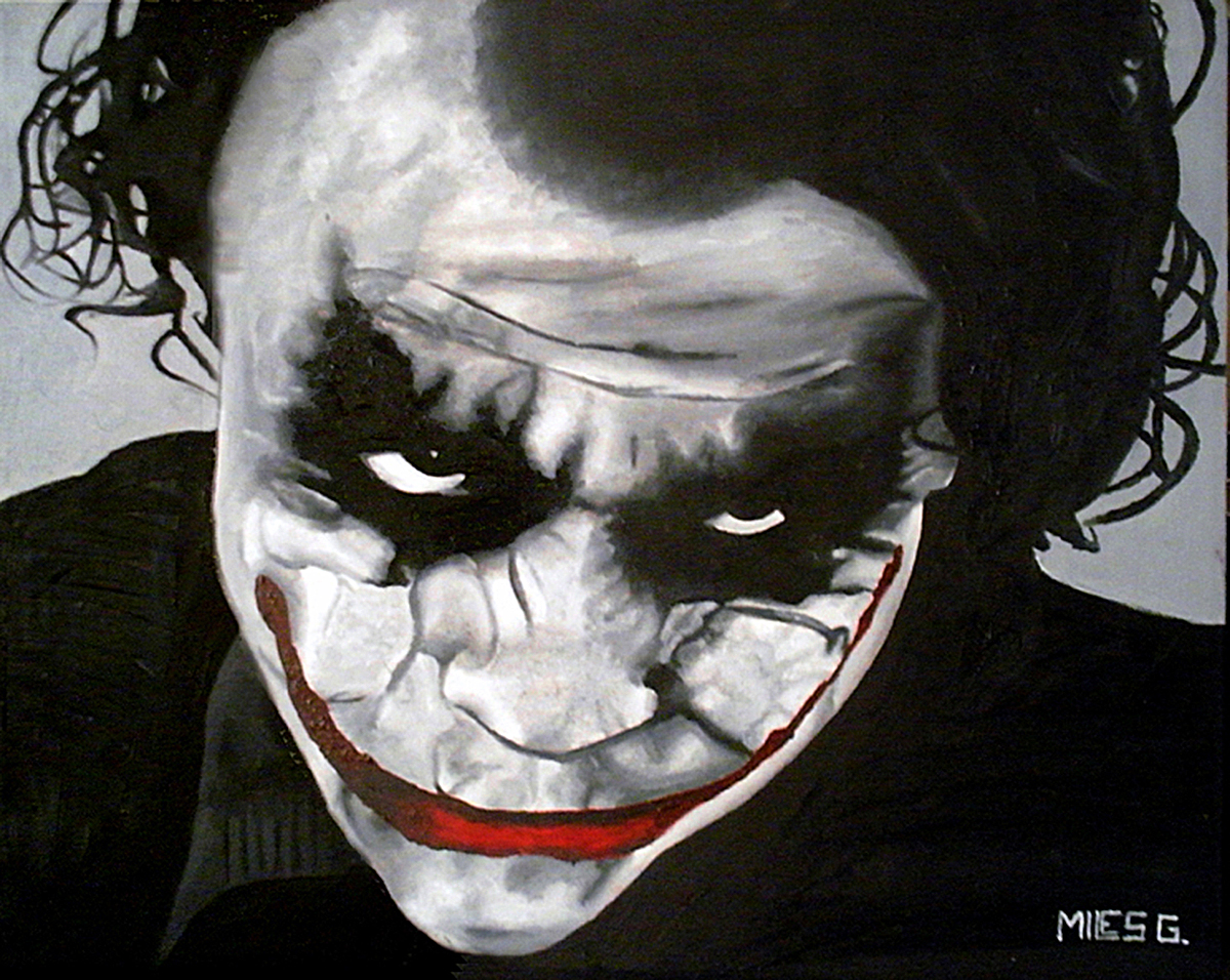 1200x956 Miles Gallegos Art, Az - Joker Oil Painting