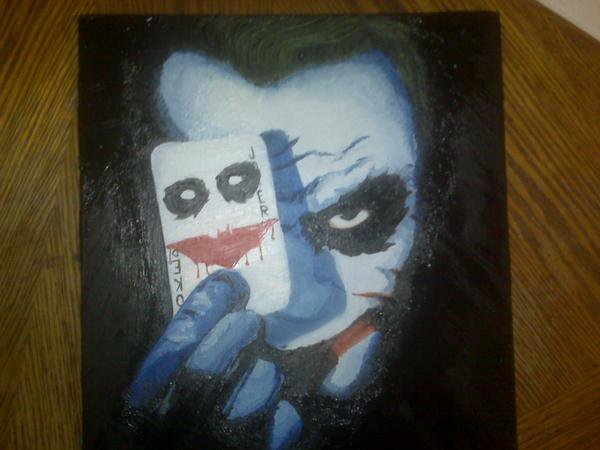 600x450 Joker Oil Painting By Goken114 - Joker Oil Painting