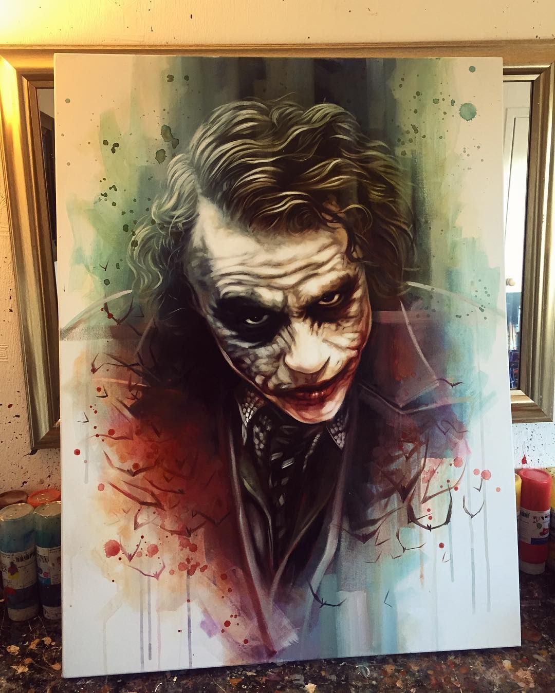 1080x1349 8,579 Likes, 137 Comments - Joker Oil Painting