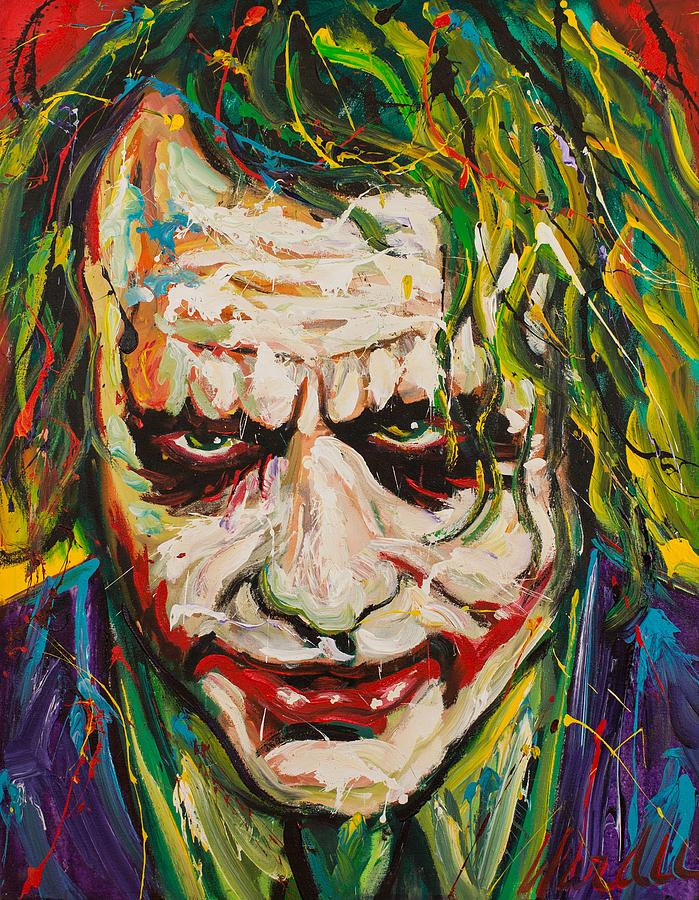 699x900 Joker Painting By Michael Wardle - Joker Painting