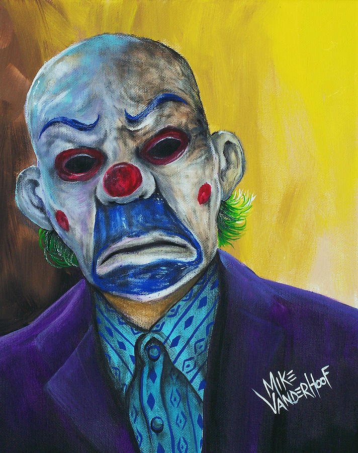 712x900 I Shoot The Bus Driver Painting By Michael Vanderhoof - Joker Painting
