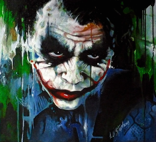 Joker Painting Abstract at PaintingValley.com | Explore collection of ...