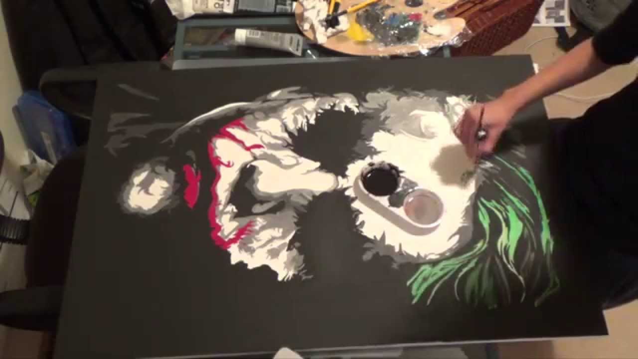 1280x720 The Joker Speedpainting - Joker Painting Abstract