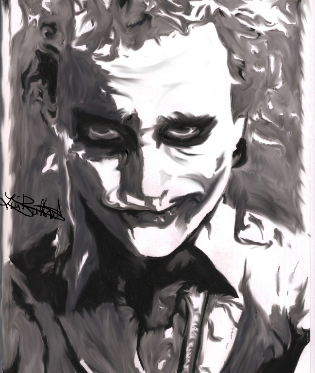 649x768 Abstract Joker By Trafalgar Law - Joker Painting Abstract