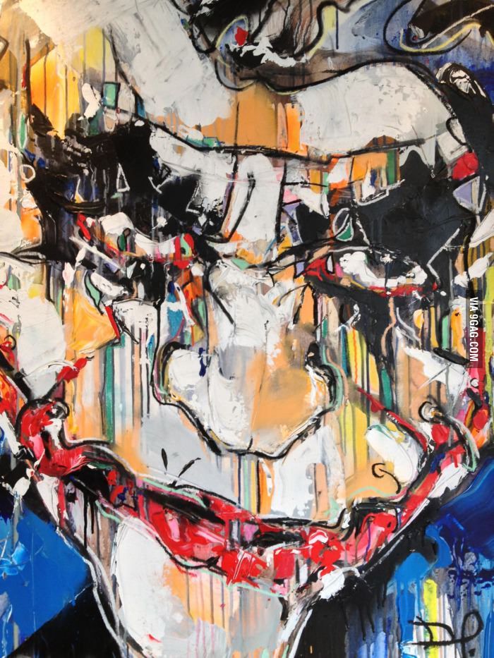 700x933 An Abstract Joker Painting - Joker Painting Abstract
