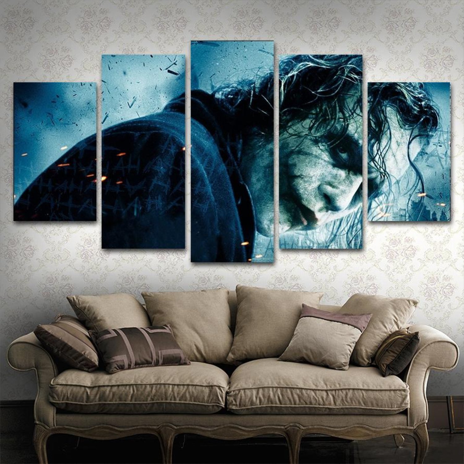 1500x1500 Bm Joker Canvas Painting Dakmoon We Will Rock You - Joker Wall Painting