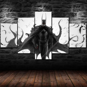 300x300 Batman Joker Canvas Wall Art Painting Prints Set 5 Piece Large - Joker Wall Painting