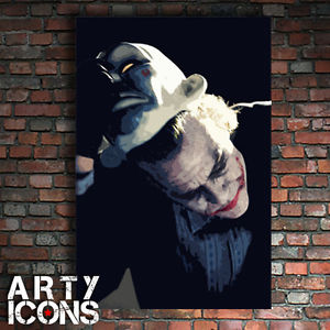 300x300 Truly Stunning Amp Original Painting On Canvas Heath Ledger As Joker - Joker Wall Painting
