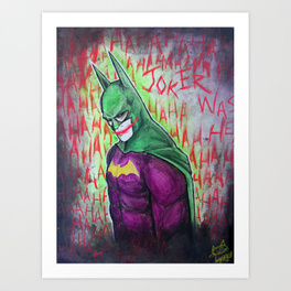264x264 Joker Was Here Wall Tapestry By Lyxy Society6 - Joker Was Here Painting