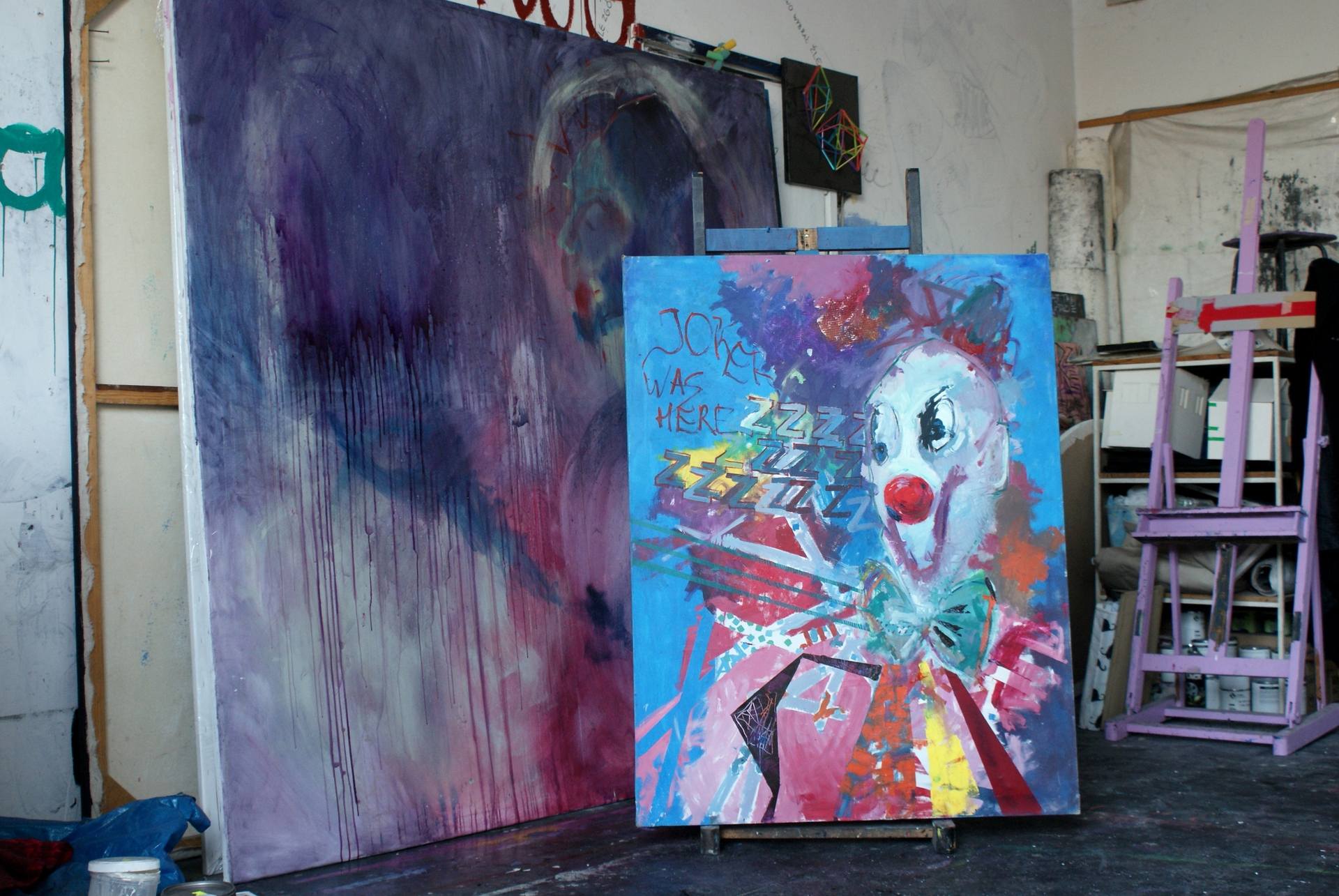 1920x1285 Saatchi Art Joker Was Here Painting By Agata Filip - Joker Was Here Painting