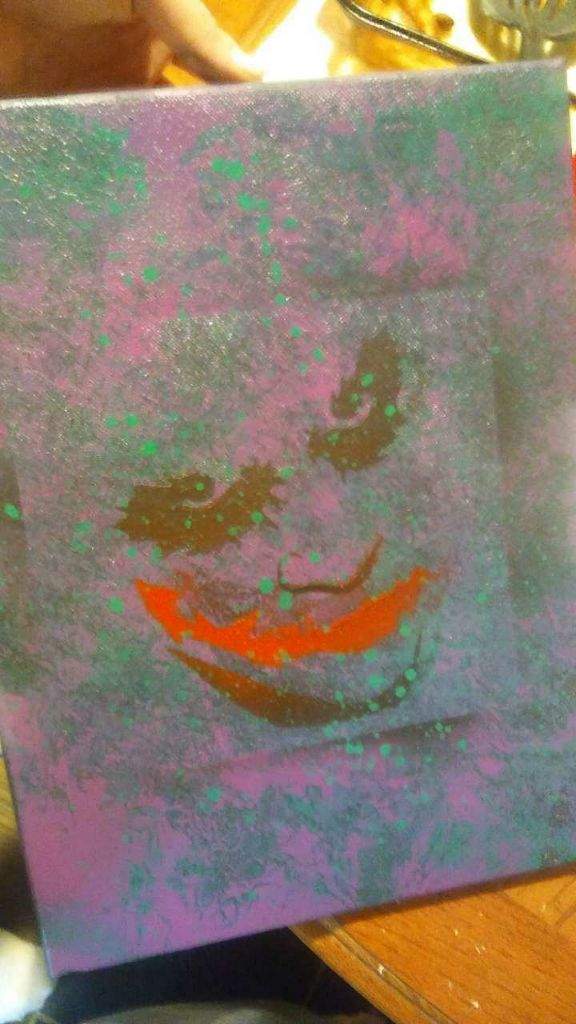 576x1024 Here Is A Painting Comics Amino - Joker Was Here Painting